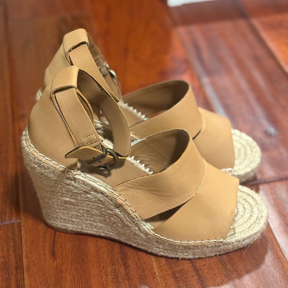 Treasure & Bond Tan Espadrille Wedges